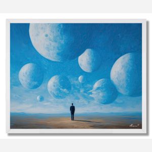 PAINTER OF MOONS - FRAMED