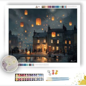 LANTERN PARADE NIGHT - Paint by Numbers Full Kit