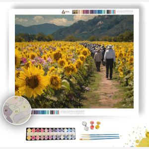 SUNFLOWER PARADE - Paint by Numbers Full Kit