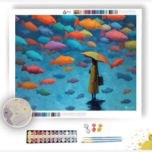 WOMAN AND RAINFISH - Paint by Numbers Full Kit