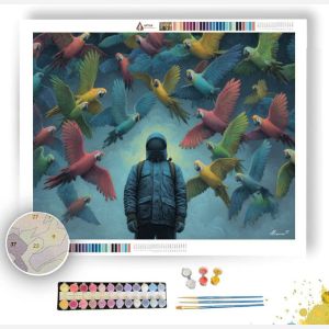 THE CARTOON BIRDKEEPER - Paint by Numbers Full Kit