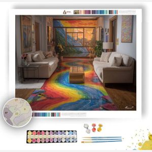 COLOR STREAM WINDOW - Paint by Numbers Full Kit