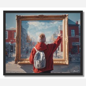 WOMAN IN FRAME WORLD - FRAMED