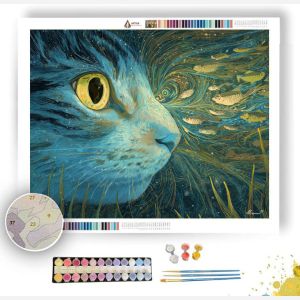THE BLUE RIVER CAT - Paint by Numbers Full Kit