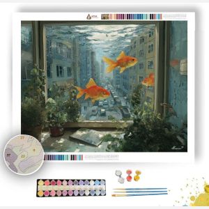FISH IN THE WINDOW - Paint by Numbers Full Kit
