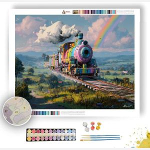 RAINBOW TRAIN - Paint by Numbers Full Kit