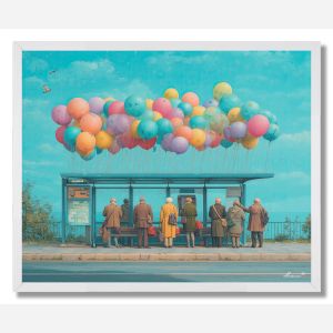 DREAM BUS STOP - FRAMED
