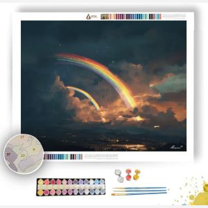 SKETCHED RAINBOWS - Paint by Numbers Full Kit