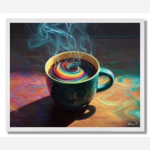 RAINBOW COFFEE - FRAMED