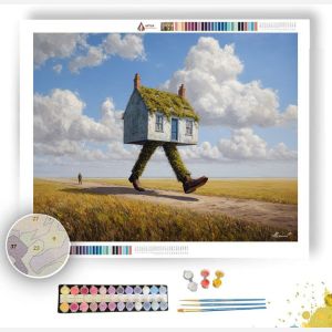 THE WALKING HOUSE - Paint by Numbers Full Kit