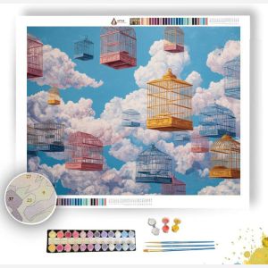 BIRD CAGE SKY - Paint by Numbers Full Kit
