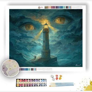 LIGHTHOUSE OF FACES - Paint by Numbers Full Kit