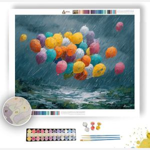 RAIN OF BALLOONS - Paint by Numbers Full Kit