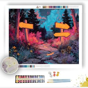 DREAM ROAD SIGNS - Paint by Numbers Full Kit