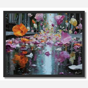 FLOWER RAIN PARADE - FRAMED