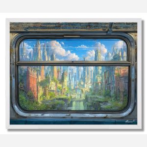 DREAM TRAIN WINDOW - FRAMED