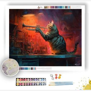 THE JAZZ CAT - Paint by Numbers Full Kit