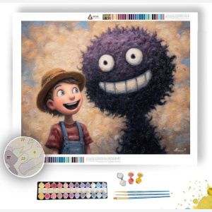 BOY AND HIS SHADOW MONSTER - Paint by Numbers Full Kit