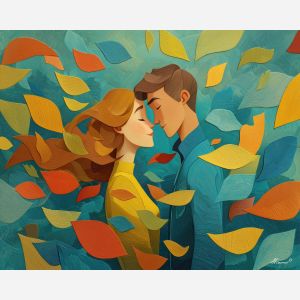 COUPLE IN COLOR WIND