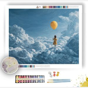 BALLOON GIRL SKY - Paint by Numbers Full Kit