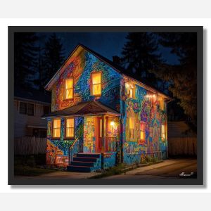 HOUSE OF DOODLES - FRAMED