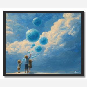BUBBLE SKY - FRAMED