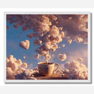 COFFEE STEAM SKY - FRAMED