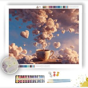 COFFEE STEAM SKY - Paint by Numbers Full Kit