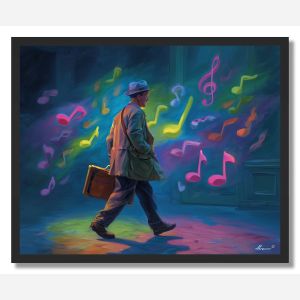 MUSIC IN COLOR - FRAMED
