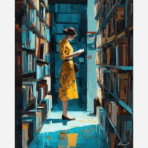 WOMAN IN THE BOOKSTORE