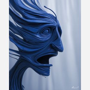 BLUE MAN IN THE WIND