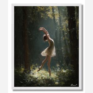 DANCER AMONG TREES - FRAMED