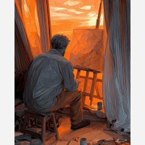 ARTIST BY THE WINDOW