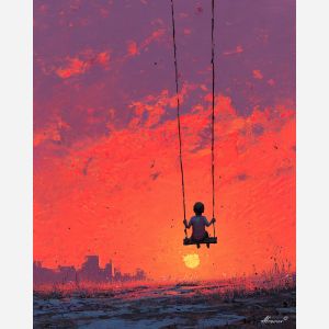 CHILD ON SWING