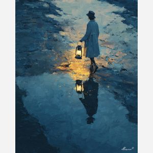 WOMAN WITH LANTERN