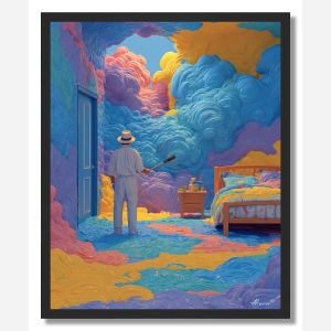 ARTIST IN COLOR ROOM - FRAMED