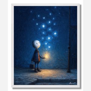 CHILD WITH STARS - FRAMED
