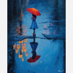 GIRL IN RAIN MIRROR