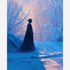 WOMAN IN THE SNOW