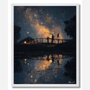 ARTIST BY THE BRIDGE - FRAMED