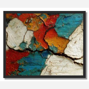 PAINT CRACKS DETAIL - FRAMED