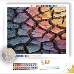 CRACKED EARTH DETAIL - Paint by Numbers Full Kit