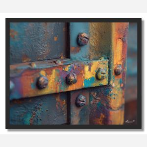 PAINTED METAL DETAIL - FRAMED