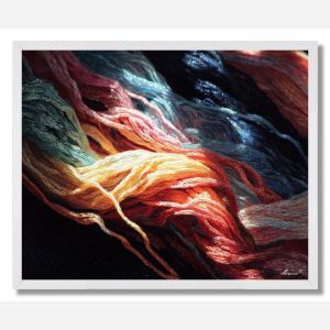 RAINBOW THREADS - FRAMED