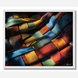 LIGHT THROUGH FABRIC - FRAMED