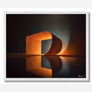 PAPER CURVE LIGHT - FRAMED