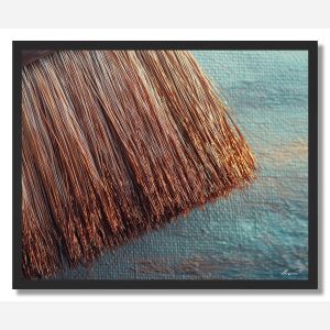 BRUSH HAIR DETAIL - FRAMED