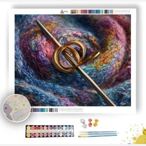 THREAD THROUGH NEEDLE - Paint by Numbers Full Kit
