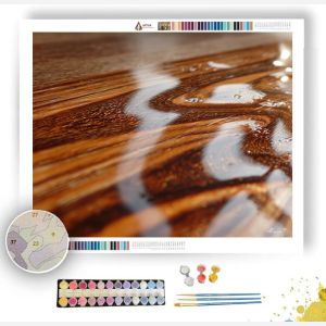 WOOD VARNISH DETAIL - Paint by Numbers Full Kit