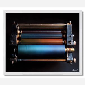 INK ROLLER LIGHT - FRAMED